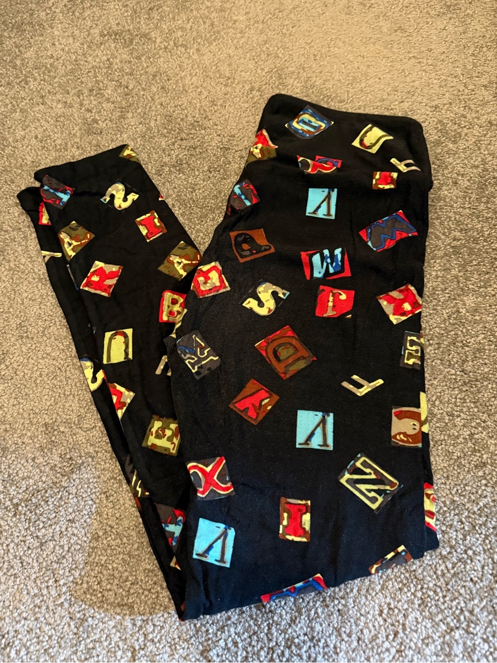 Lularoe Alphabet Full Length Leggings